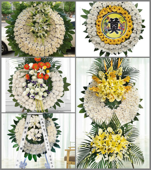 河北沧州青县金牛镇花圈速递