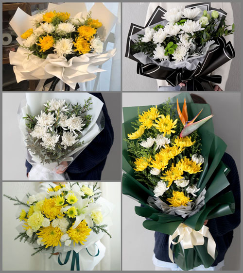 河北沧州青县金牛镇白事花束代送